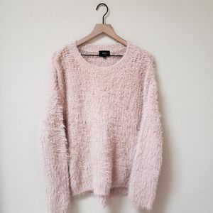 VICI Light Tan Fuzzy Eyelash Knit Sweater